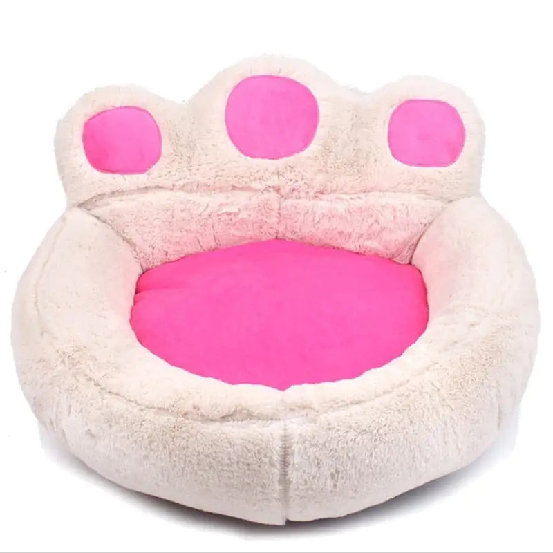 Washable Paw-Shaped Dog Sleeping Bed