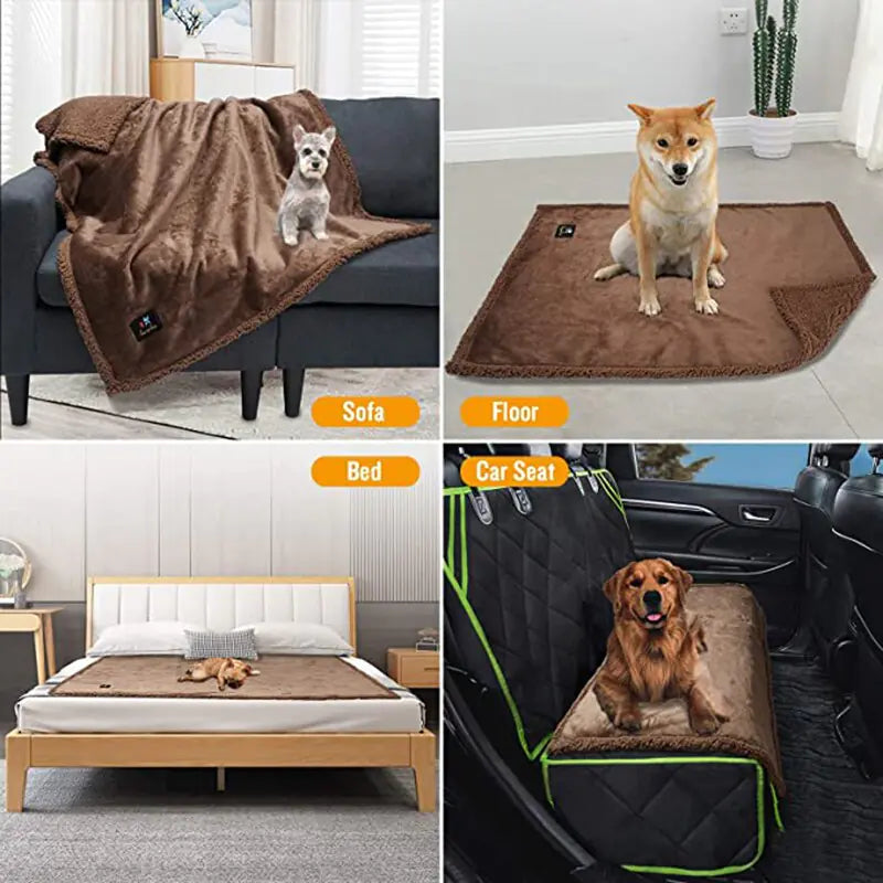 Reversible Waterproof Pet Blanket