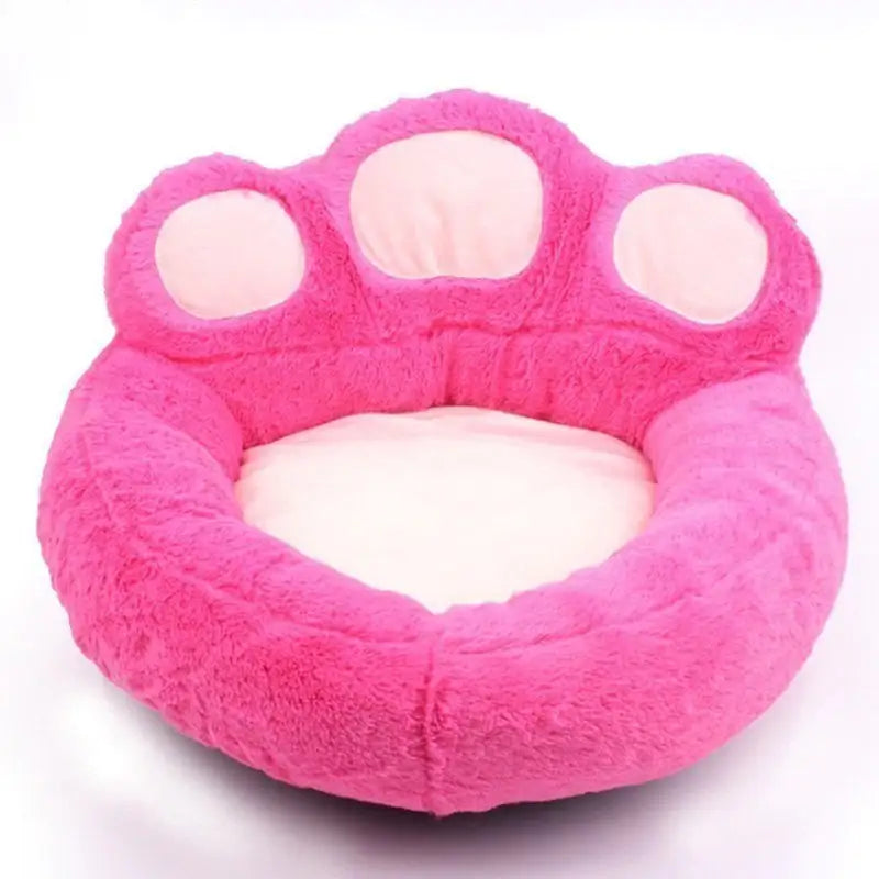 Washable Paw-Shaped Dog Sleeping Bed