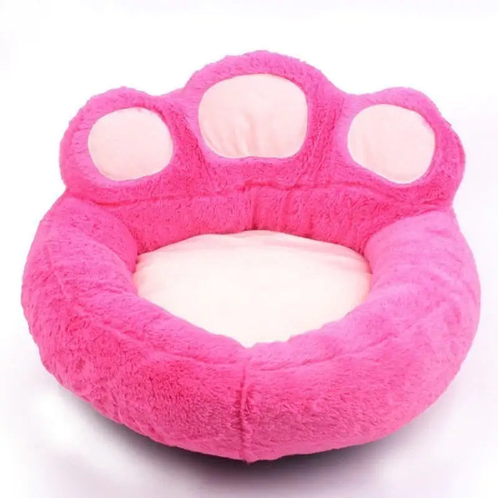 Washable Paw-Shaped Dog Sleeping Bed