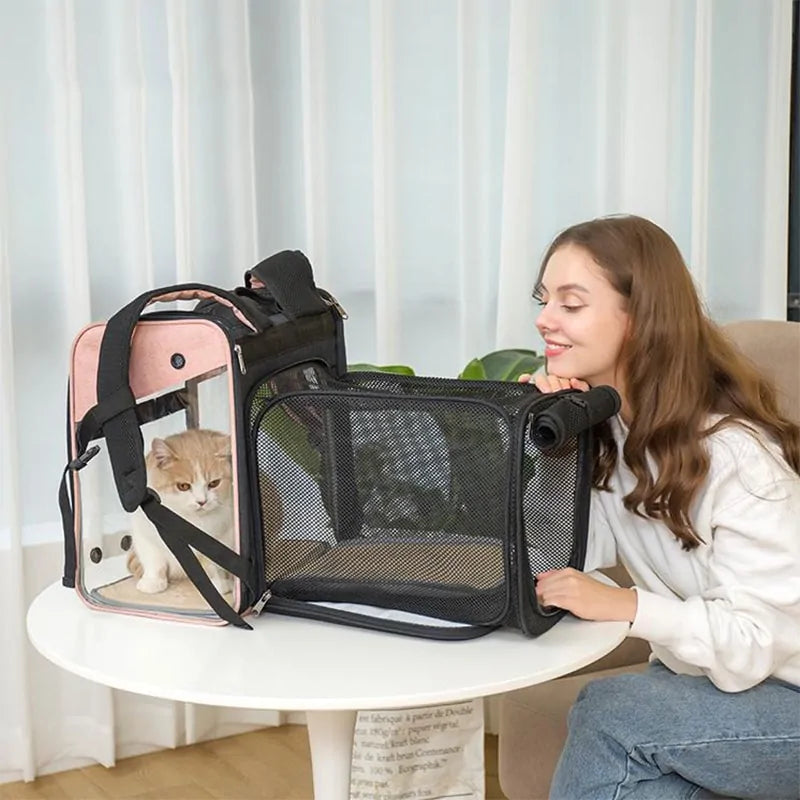 Expandable Pet Carrier Backpack