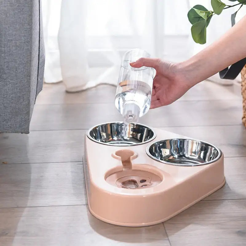 Triple-Function Pet Feeding Station