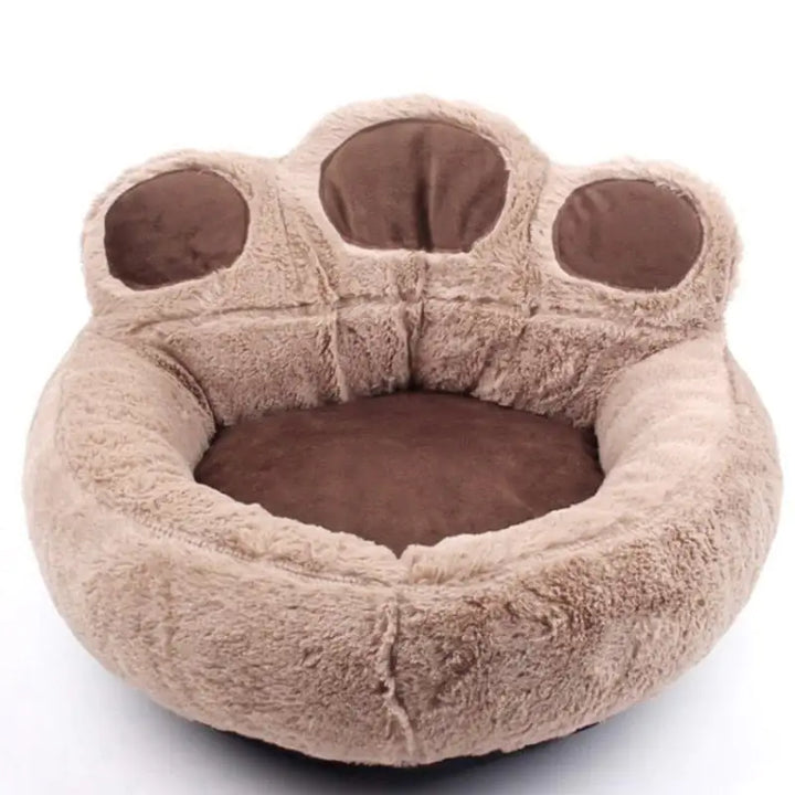 Washable Paw-Shaped Dog Sleeping Bed