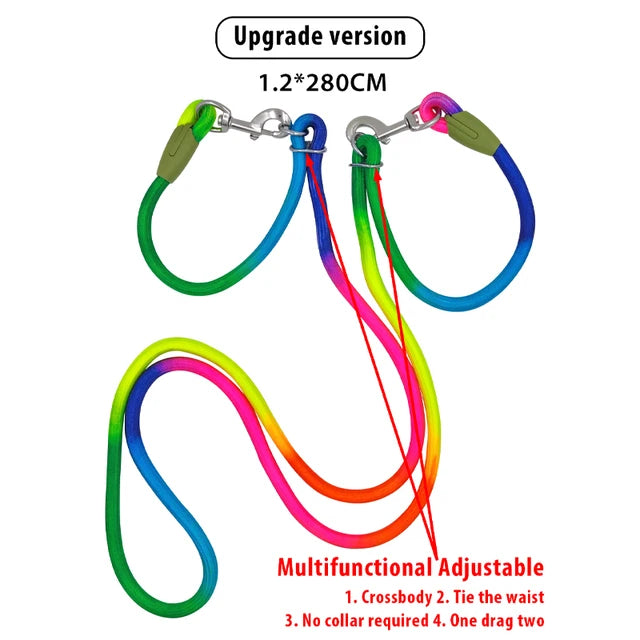 Nylon Leashes with Reflective Strips for Pet Dogs