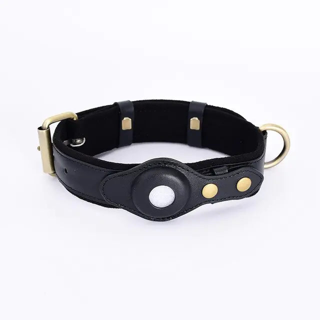 Anti-Loss Leather Dog Collar