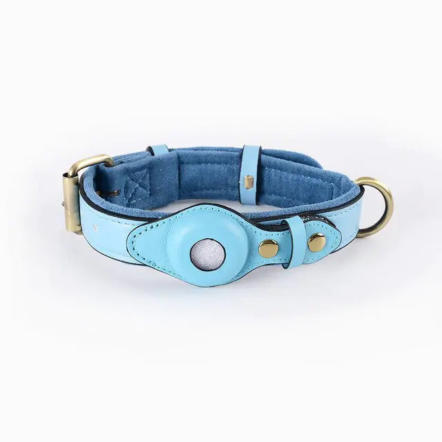 Anti-Loss Leather Dog Collar