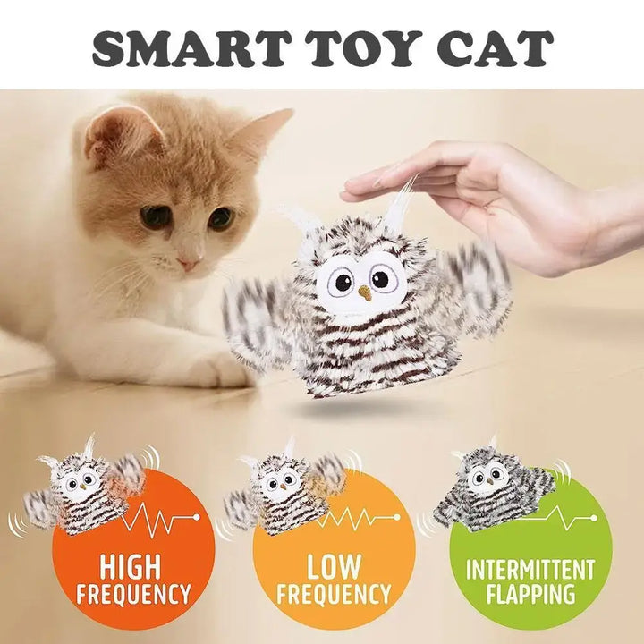 Intelligent Swinging Owl Electric Cat Toy