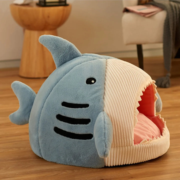 Shark-Shaped Pet Bed