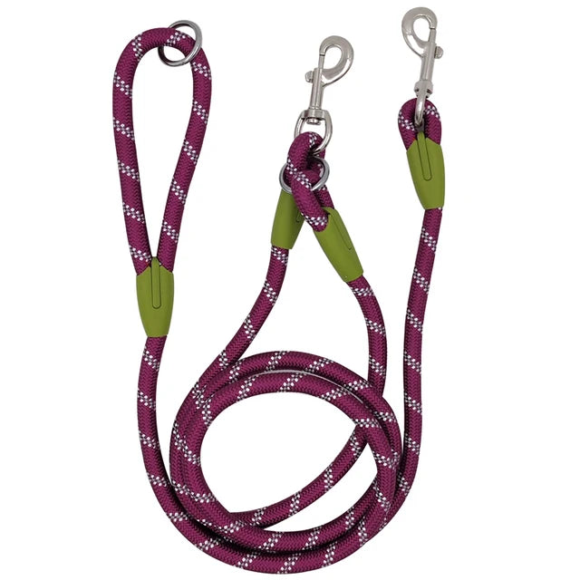 Nylon Leashes with Reflective Strips for Pet Dogs