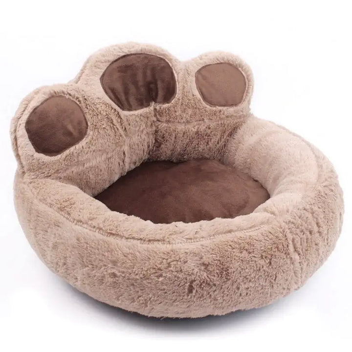 Washable Paw-Shaped Dog Sleeping Bed