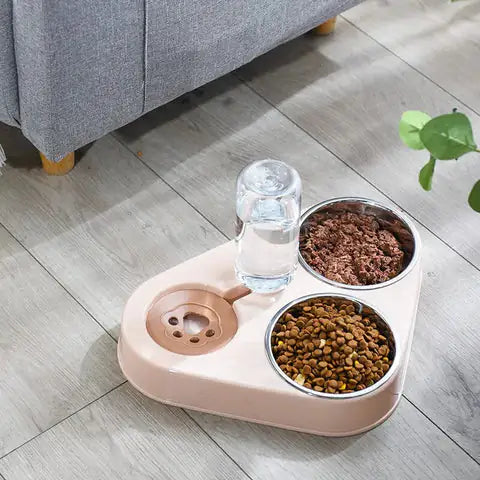 Triple-Function Pet Feeding Station