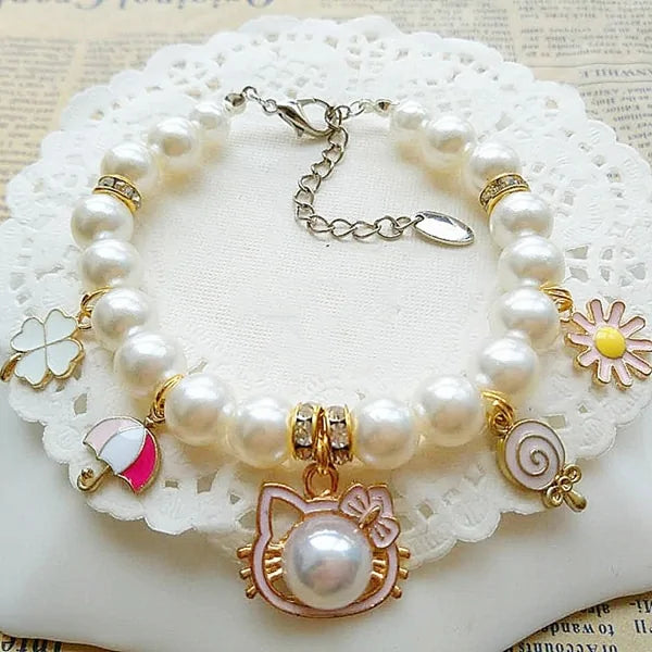 Pet Jewelry: Princess Pearl Necklace for Small Critters