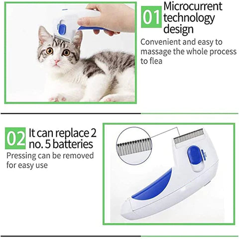 Flea-Repelling Electric Comb