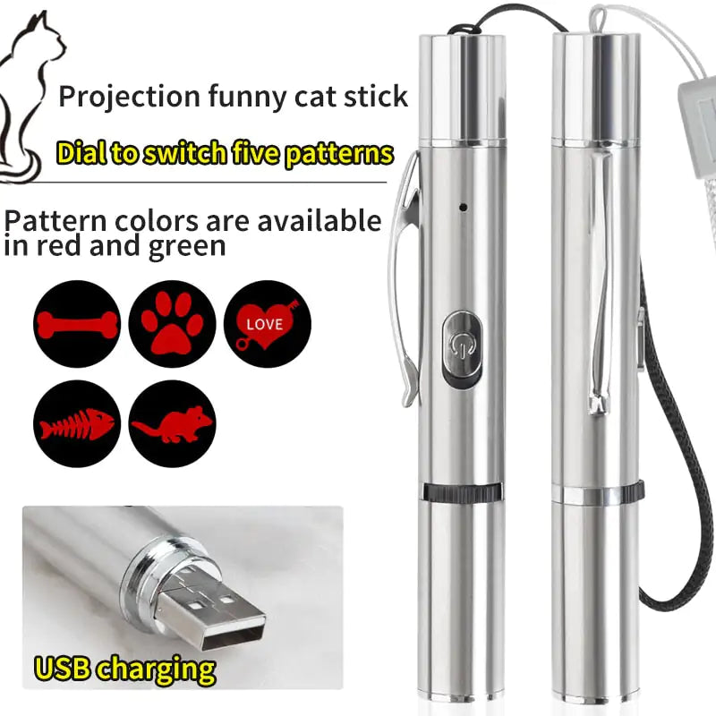 Multi-Pattern Laser Pointer for Pets