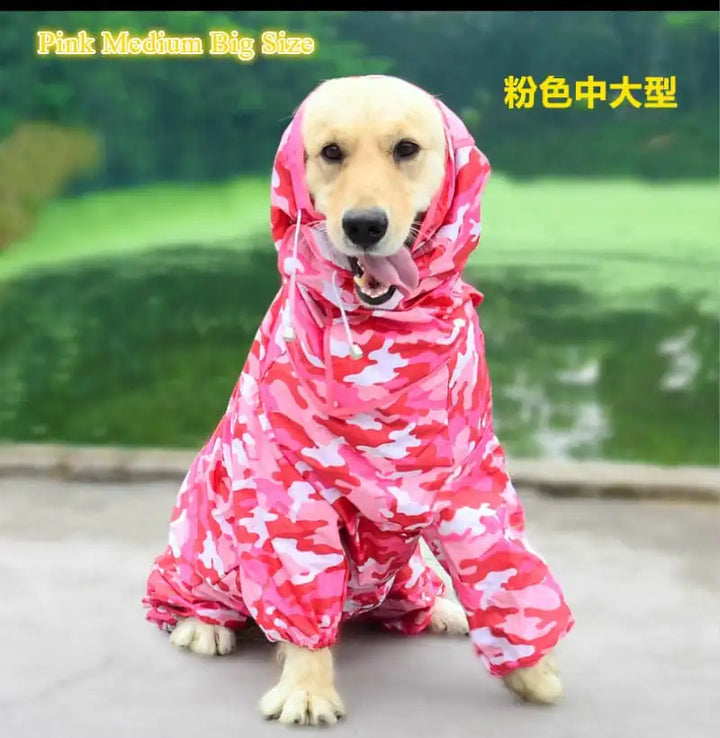 Waterproof Dog Raincoat Jumpsuit