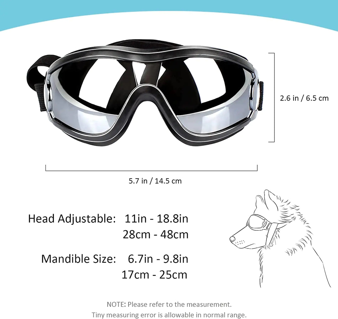 Dog Goggles with Adjustable Straps