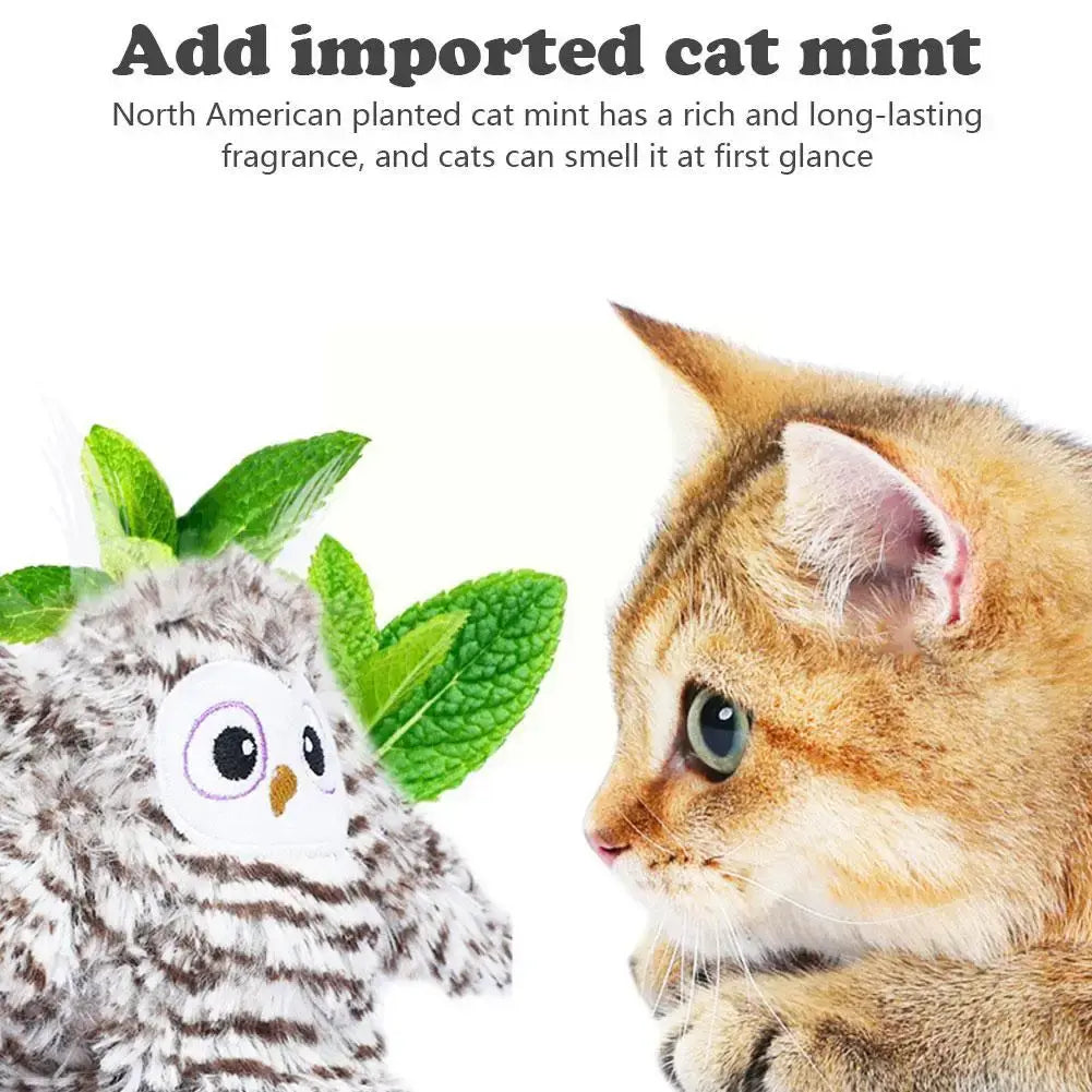 Intelligent Swinging Owl Electric Cat Toy