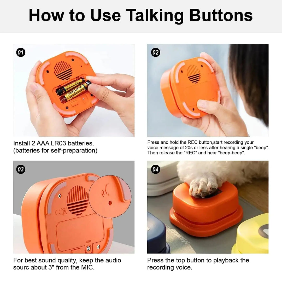 Recordable Talking Training Buzzer Button