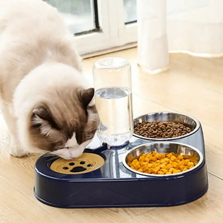 Triple-Function Pet Feeding Station