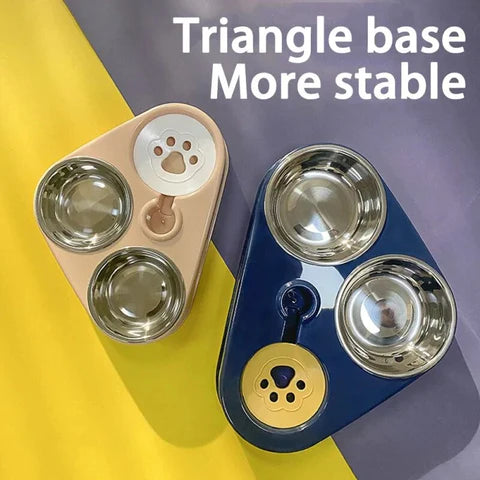 Triple-Function Pet Feeding Station