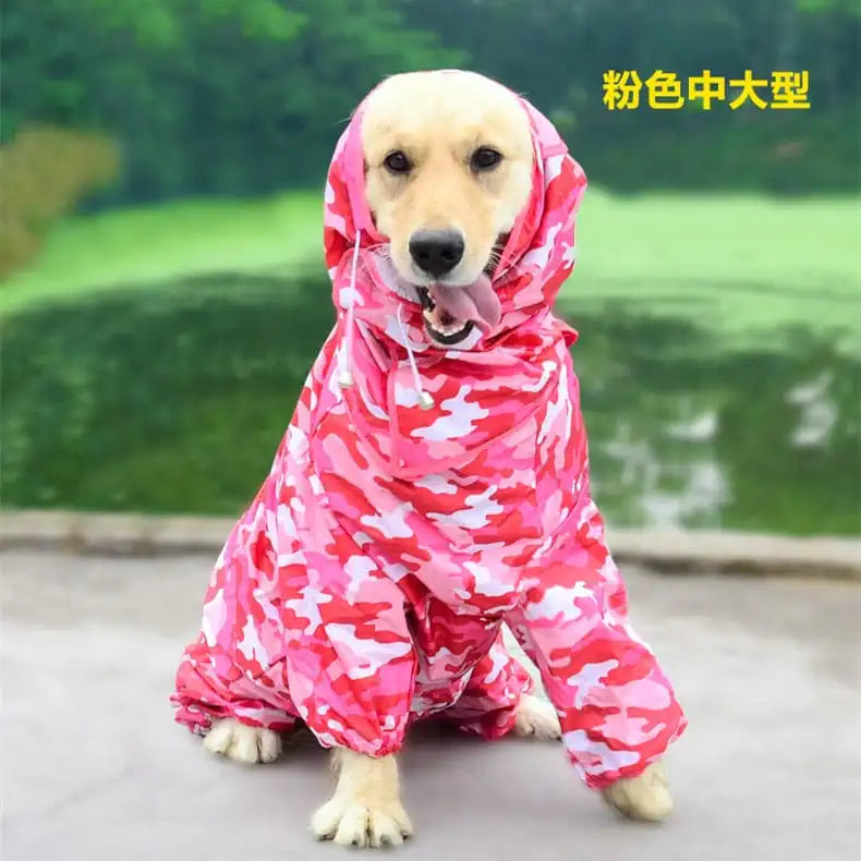 Waterproof Dog Raincoat Jumpsuit