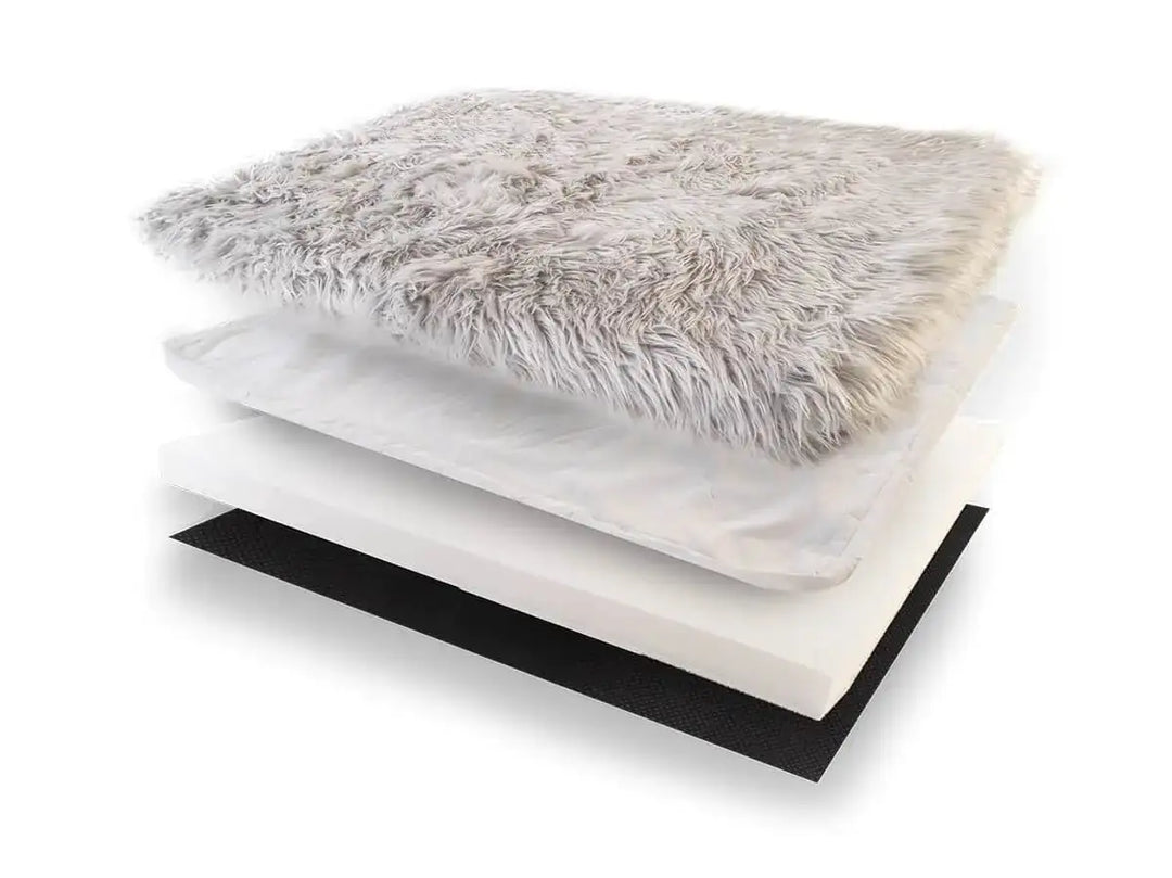 Plush Faux Fur Dog Bed