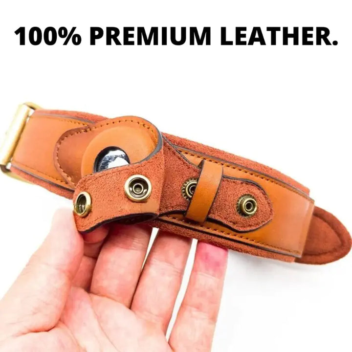 Anti-Loss Leather Dog Collar