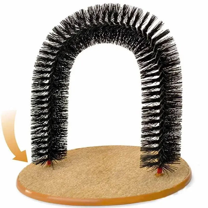 Self-Grooming and Scratching Pad Cat Toy Arch