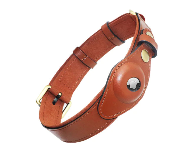 Anti-Loss Leather Dog Collar