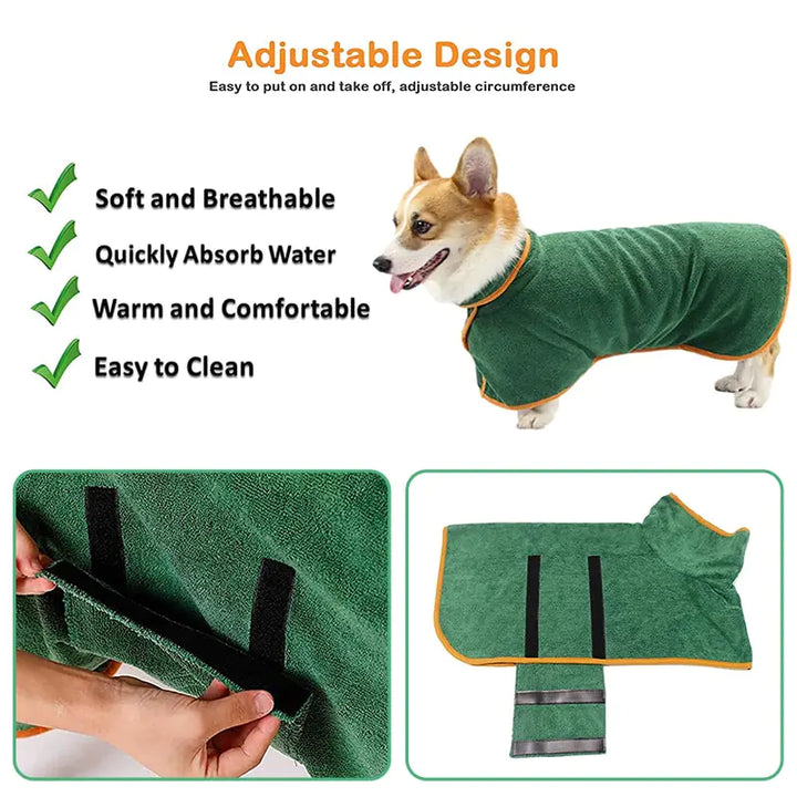 Microfiber Pet Drying Coat