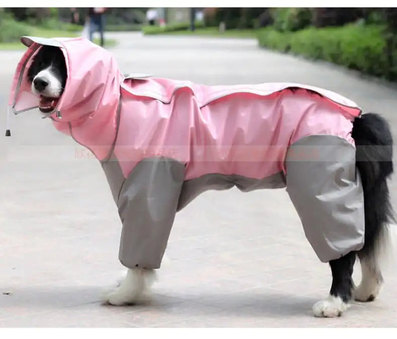 Waterproof Dog Raincoat Jumpsuit