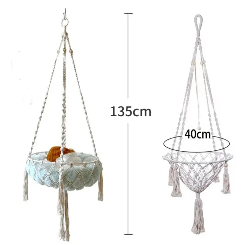 Cozy Cotton Rope Cat Hammock