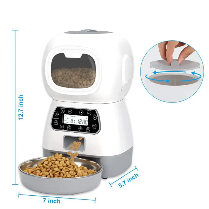 Smart Pet Food Dispenser with Timer for Cats and Dogs