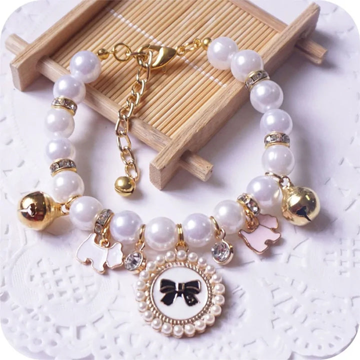 Pet Jewelry: Princess Pearl Necklace for Small Critters