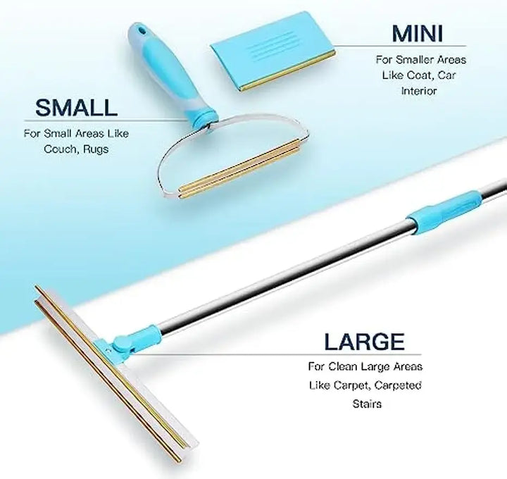 Pet Hair Remover Carpet Rake Set