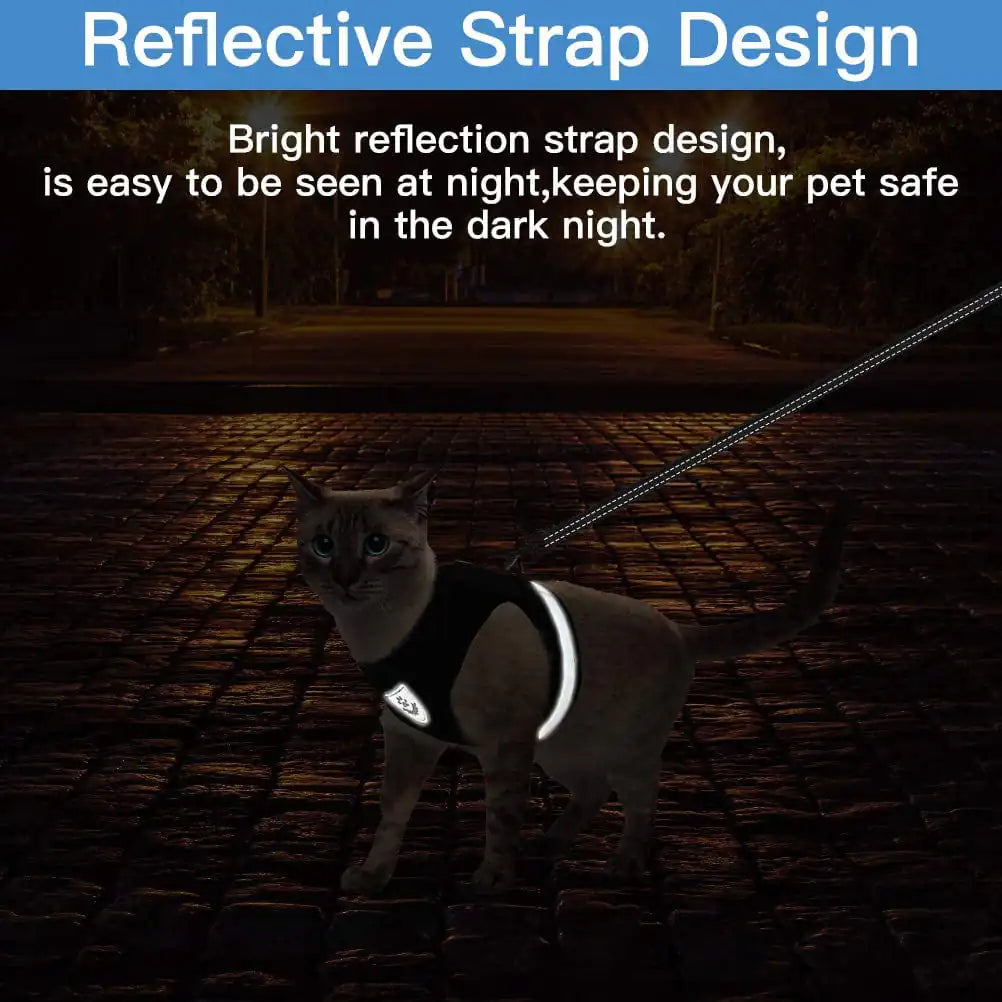 CozyCat Pet Harness & Leash Set